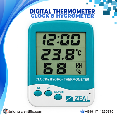 Zeal Digital Clock & Hygrometer – Thermometer
