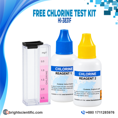 Hanna Free Chlorine Test Kit HI3831F for Water Quality Testing