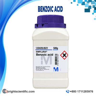 Benzoic Acid 500gm Chemical for Laboratory and Research Use