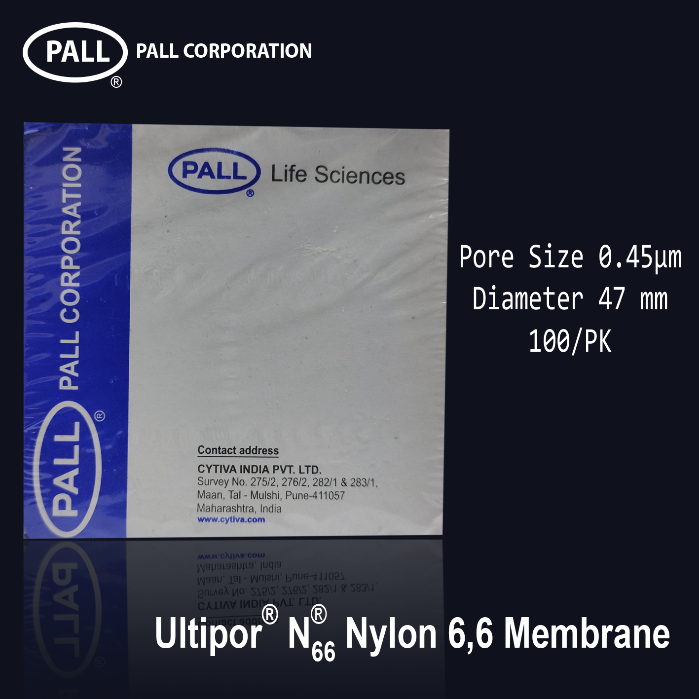 Pall Nylon Membrane Filter Paper 0.45µm