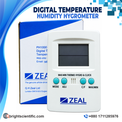 Zeal Temperature and Humidity Digital Hygrometer PH1000 for Laboratory Use