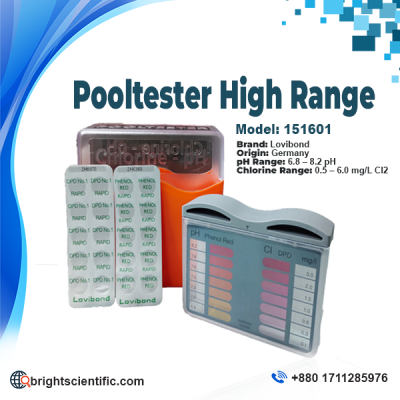 Lovibond Pooltester Chlorine and pH Test Kit Made in Germany with Rapid Dissolving Tablets