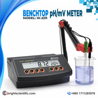 Hanna Benchtop pH/mV Meter HI2211, Romania for Laboratory pH and mV Measurement