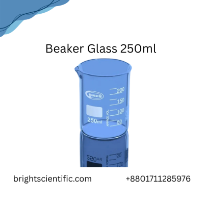 Beaker Glass Low Form With Spout 250ml (DCS) – Durable Laboratory Glassware