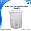 Beaker Glass Low Form With Spout 10000ml Laboratory Glassware