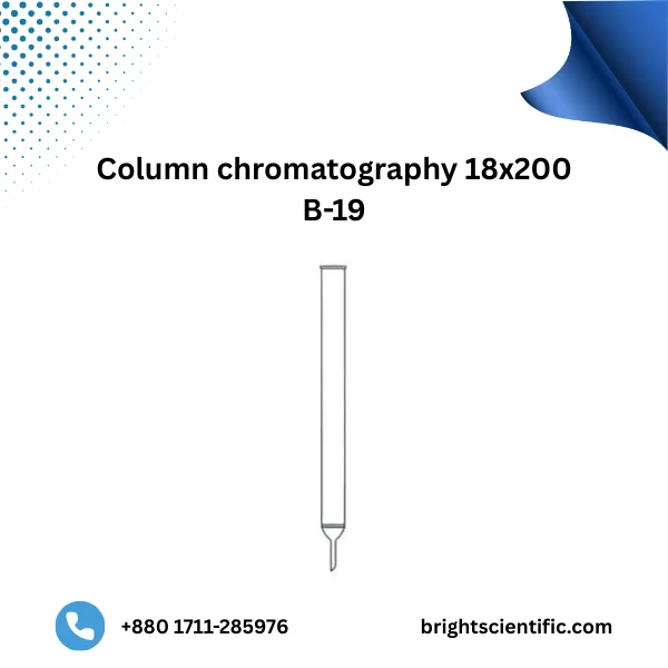 Column Chromatography 18x200 B-19 – Durable Glass Column for Lab Separation