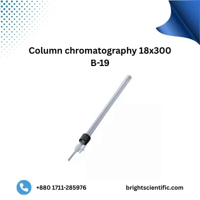Column Chromatography 18x300 B-19 – Precision Glass Column for Lab Separation