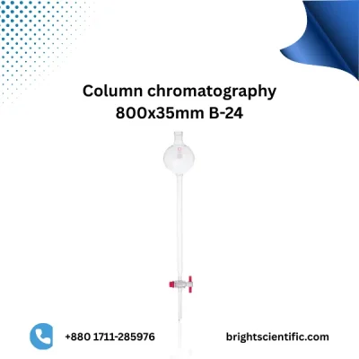 Column Chromatography 800x35mm B-24 – Large Capacity Glass Column for Lab Purification