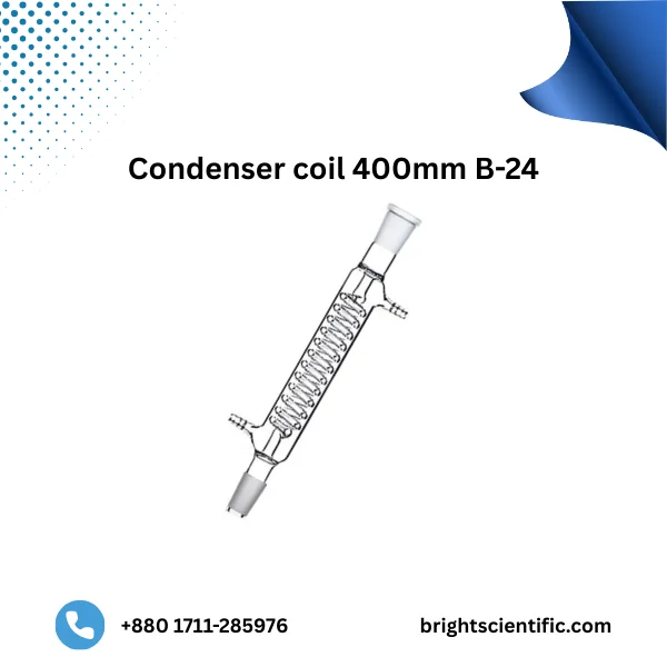 Condenser Coil 400mm B-24 – Durable Laboratory Glassware for Distillation