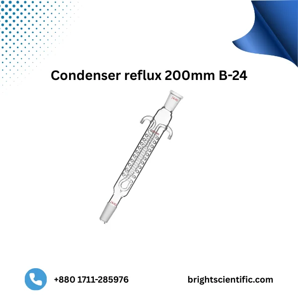 Condenser Reflux 200mm B-24 – Premium Lab Glassware for Distillation