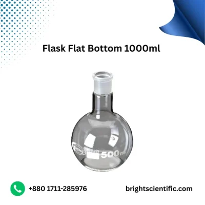 Flask Flat Bottom 1000ml B-29 – Durable Laboratory Glassware