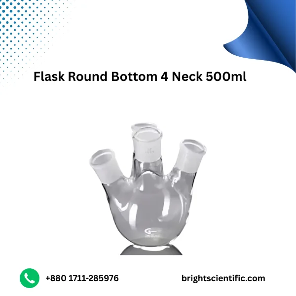 Flask Round Bottom 4-Neck 500ml B-24/19 – Laboratory Glassware