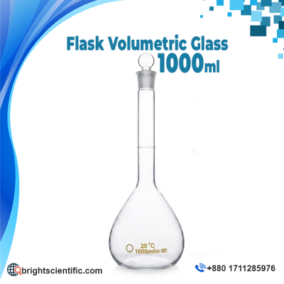 Volumetric Flask 1000ml Laboratory Glass Flask