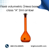 Flask Volumetric Hexa Base Class “A” 2ml Amber – High-Precision Lab Glassware