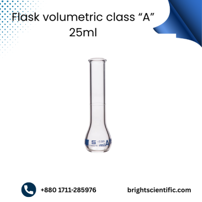Flask Volumetric Class “A” 25ml – High-Accuracy Laboratory Measurement