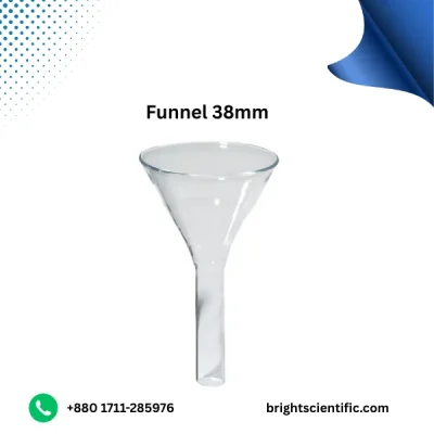 Funnel 38mm – Quality Laboratory Glassware Funnel | Bright Scientific