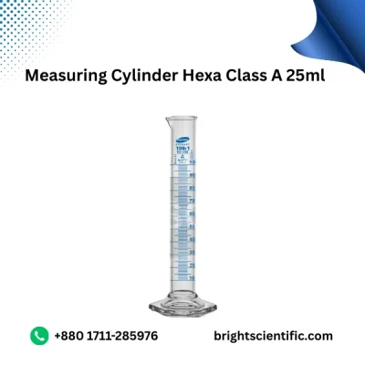 Measuring Cylinder Hexa Class “A” 25 ml – Precision Lab Glassware