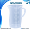 PolyLab Plastic Measuring Jug 3000ml with Handle and Raised Graduations