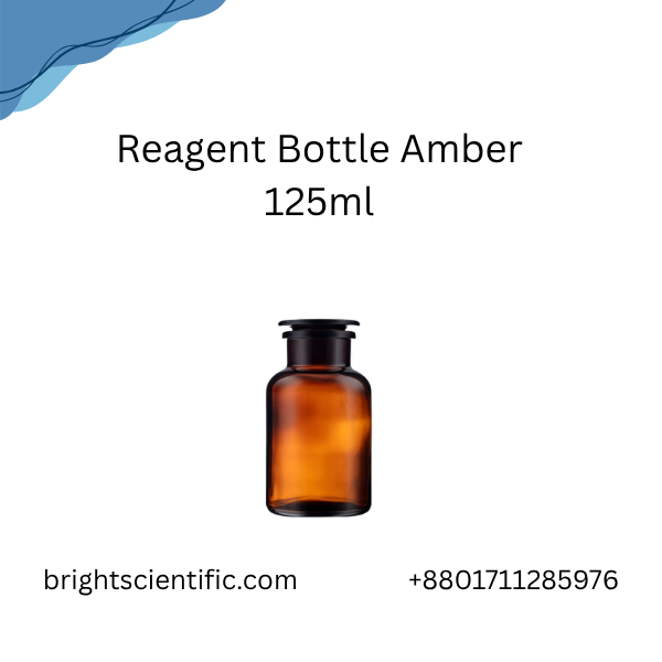Amber Reagent Bottle 125ml – Laboratory Chemical Storage