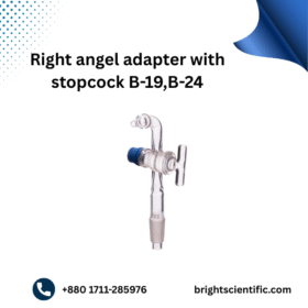 Right Angle Adapter with Stopcock B-19 & B-24