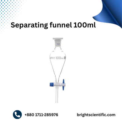 Separating Funnel 100ml | High-Precision Laboratory Glassware
