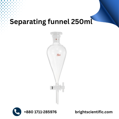 Separating Funnel 250ml B-29 | Premium Laboratory Glassware
