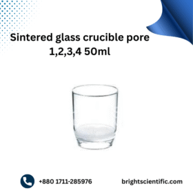 Sintered Glass Crucible 50ml – Pore Sizes 1, 2, 3, 4