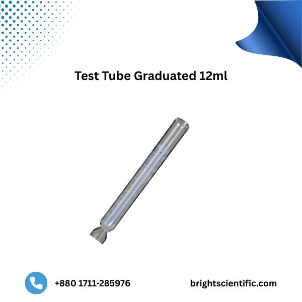 Test Tube Graduated 12ml – High-Accuracy Laboratory Measuring Tube