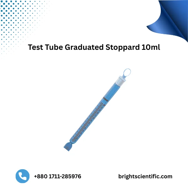 Test Tube Graduated Stoppered 10ml B-14 – Precision Measurement Glass Tube