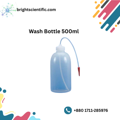 Wash Bottle 500ml – Durable Laboratory Dispenser | Bright Scientific