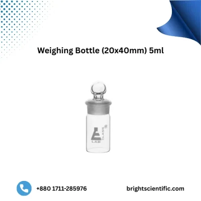 Weighing Bottle 20x40mm 5ml | High-Quality Laboratory Glassware