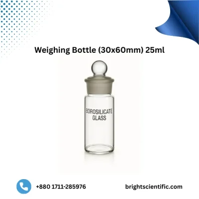 Weighing Bottle 30x60mm 25ml | Premium Laboratory Glassware
