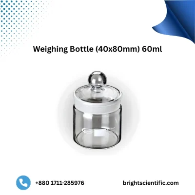 Weighing Bottle 40x80mm 60ml | Premium Laboratory Glassware