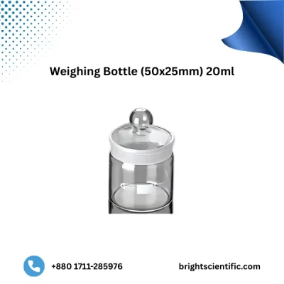 Weighing Bottle 50x25mm 20ml | High-Quality Laboratory Glassware