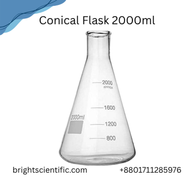 Conical Flask Graduated 2000ml – Precision Laboratory Glassware