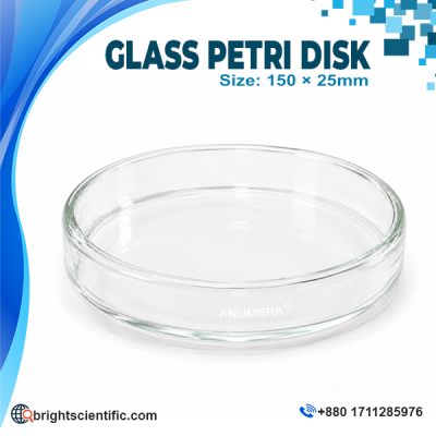 Anumbra Glass Petri Dish 150x25mm Laboratory Glassware