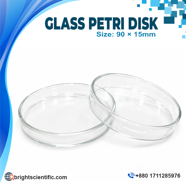 Anumbra Glass Petri Dish 90x15mm Laboratory Glassware