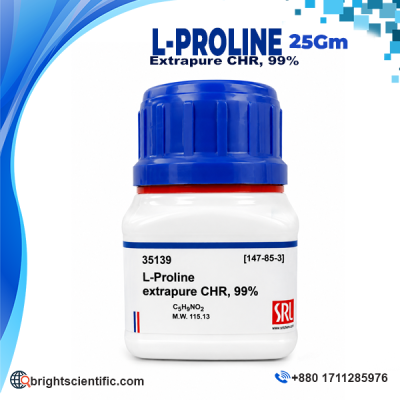 L-Proline Extra Pure 99% amino acid laboratory chemical 25Gm