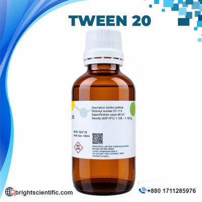 Tween 20 Molecular Biology 500ml Polysorbate 20 Laboratory Reagent