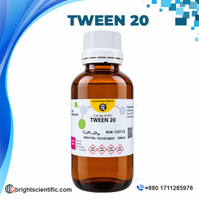 Tween 20 Molecular Biology 500ml Polysorbate 20 Laboratory Reagent