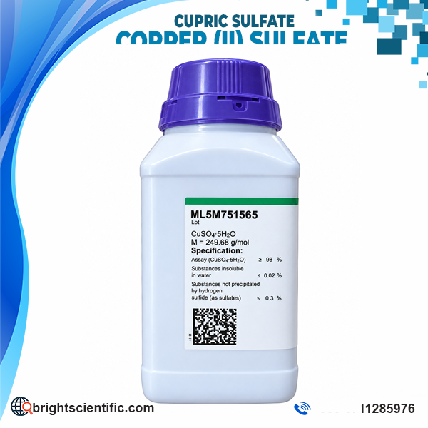 Copper (II) Sulfate (Cupric Sulfate) - 500Gm