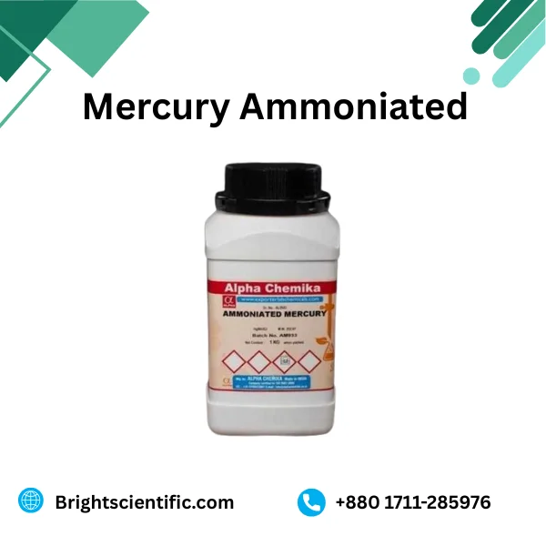 Mercury Ammoniated 25gm Laboratory Grade Chemical CAS No. 10124-48-8 by Alpha Chemika Loba Researchlab