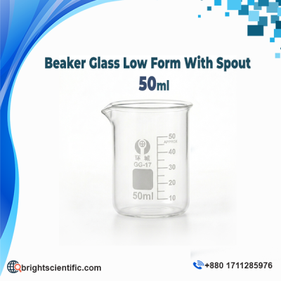 Laboratory Beaker Low Form With Spout 50ml