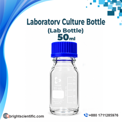 Duran Laboratory Culture Bottle 50ml high quality small lab bottle for scientific laboratory use