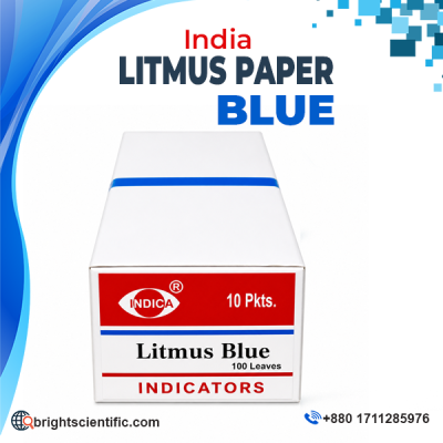 INDICA Blue Litmus Paper 100 Leaves Laboratory pH Indicator Paper