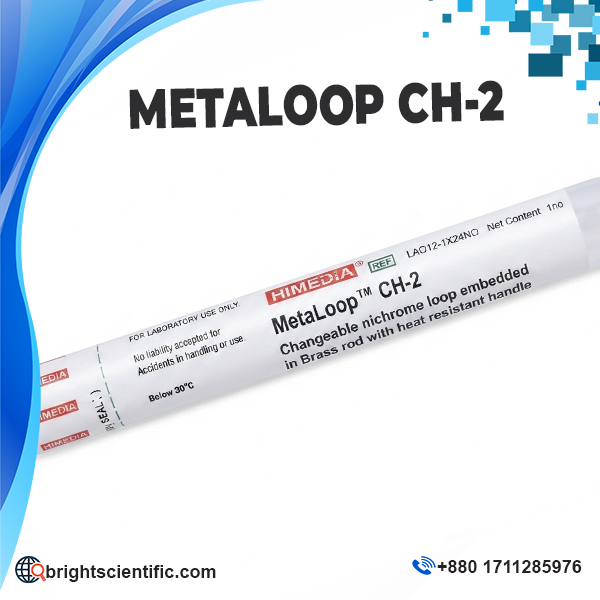 HiMedia MetalLoop CH-2 reusable nichrome inoculating loop with heat-resistant handle for microbiology laboratory applications.