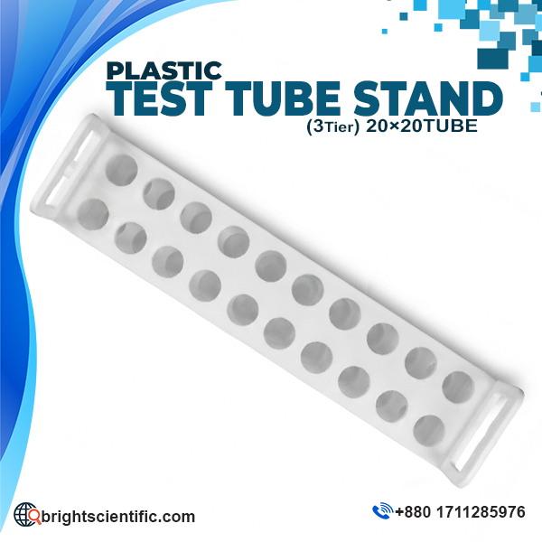 POLYLAB Plastic Test Tube Stand (3 Tier, 20×20 Tube)