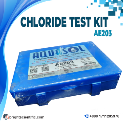 AQUASOL Chloride Test Kit AE203 portable water testing kit for accurate chloride analysis in laboratory, industrial, environmental, and water quality testing applications.