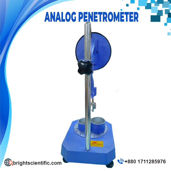 USHA Standard Analog Penetrometer for accurate bitumen penetration testing in laboratories, Made in India.