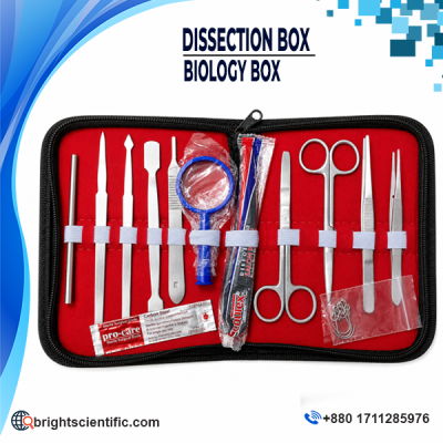 Professional Dissecting Box Biology Box 13 Piece Stainless Steel Set